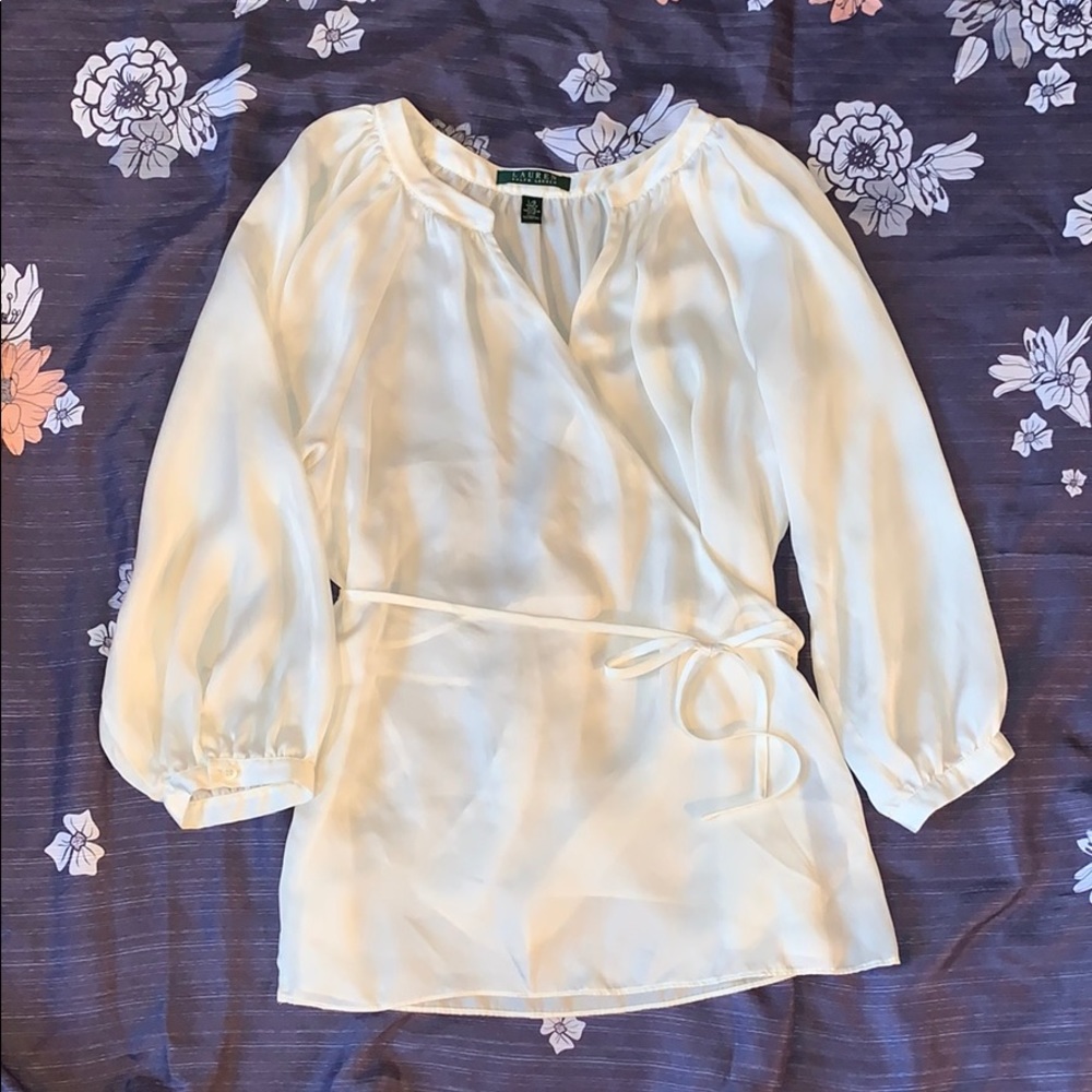 Lauren Ralph Lauren Wrap Blouse - Picture 1 of 3
